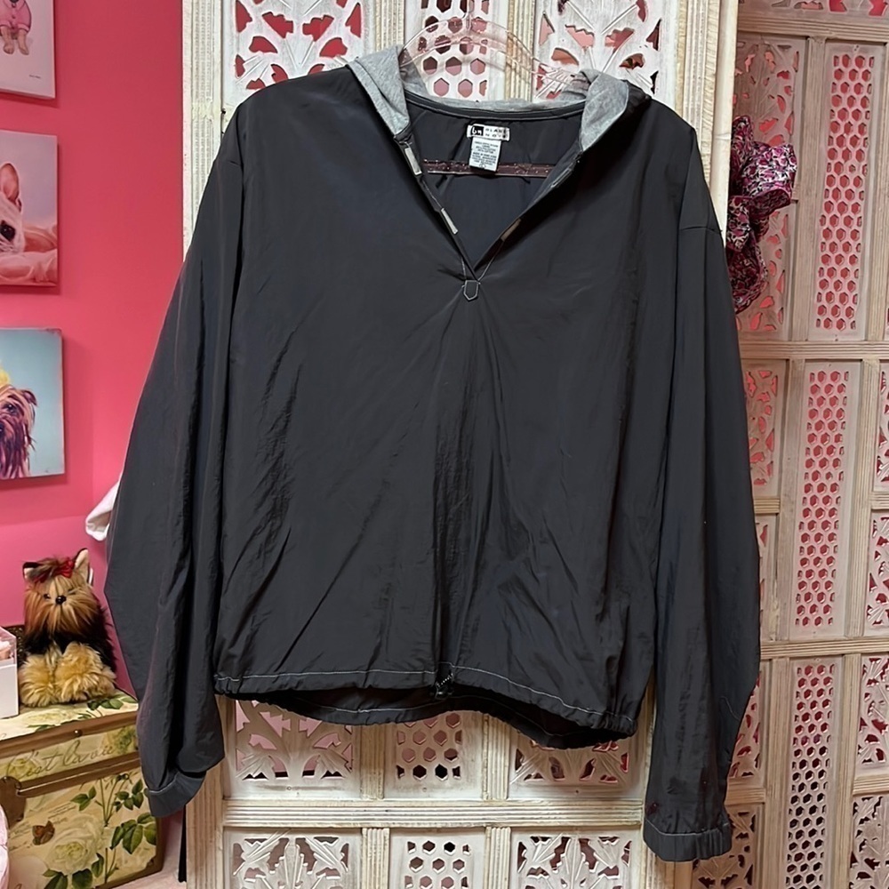 Blanc Noir Nylon Hoodie